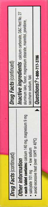 Pepto Bismol 5 Symptom Stomach Relief Original Chewable Tablets 30ct