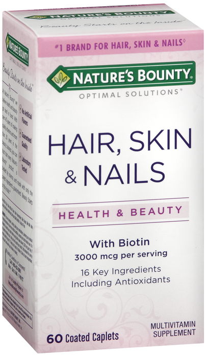 Nature's Bounty Multi Skin Hair Nail Tablets 60ct