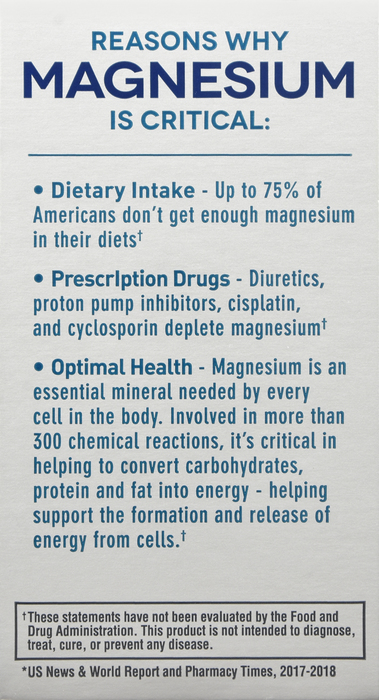 Mag-Ox 400 Magnesium 400mg Dietary Supplement Tablets 60ct