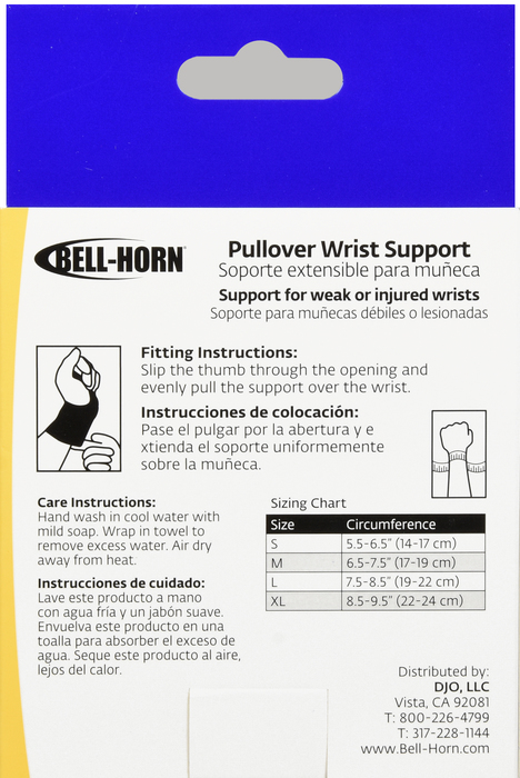 PULLOVER WRIST SUPPORT S BELLHORN