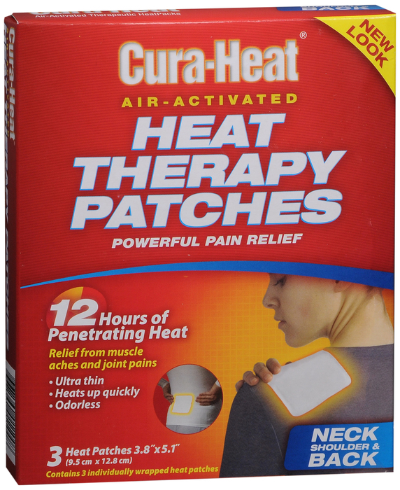 CURA HEAT BACK/SHOULDER PACK 3CT