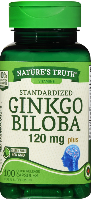 GINKGO BILOBA 120MG CAP 100CT NAT TRUTH