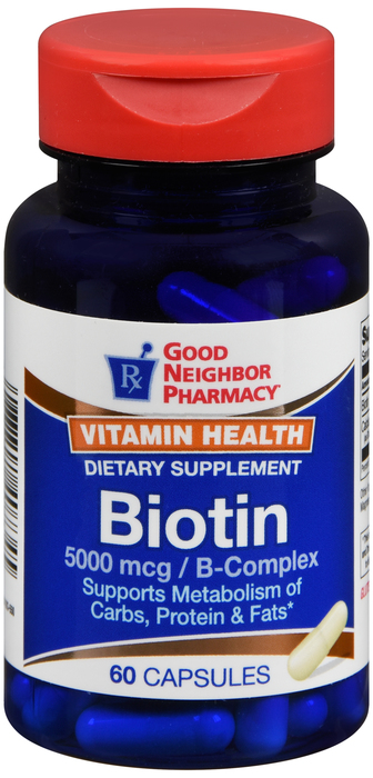 Good Neighbor Pharmacy Biotin 5000mcg Caplets 60ct