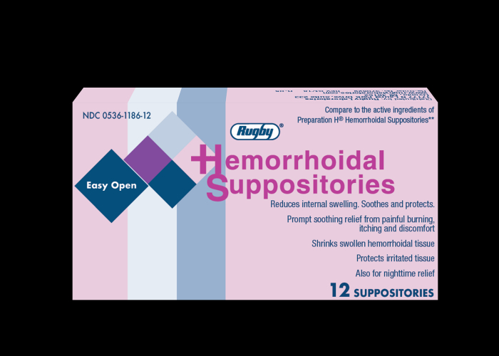 HEMORRHOIDAL SUPPOSITORIES 12