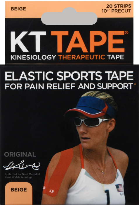 KT Tape Pre-Cut Cotton Tape Beige 20ct