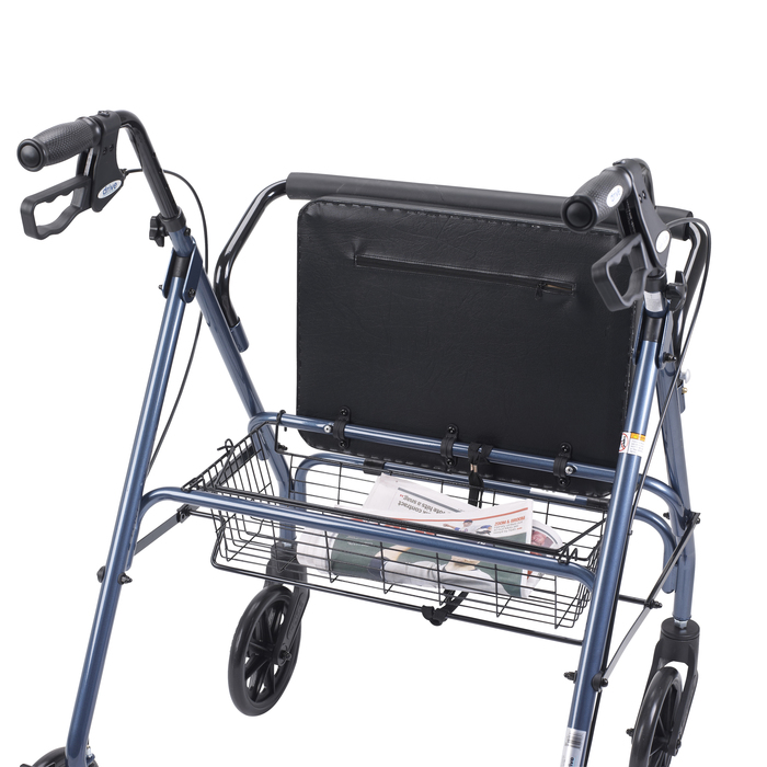 Rollator Heavy Duty Bariatric Blue 500lb