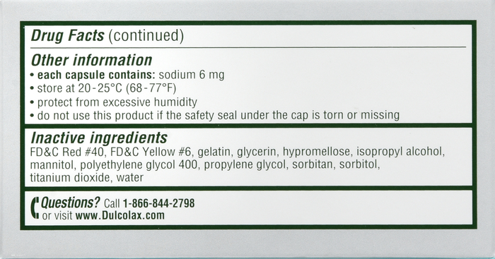 DULCOLAX STOOL SOFTENER LIQUIGEL 100CT