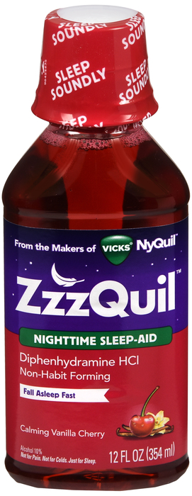 ZZZQUIL NIGHT SLEEPAID VNL CHR LIQ 12OZ