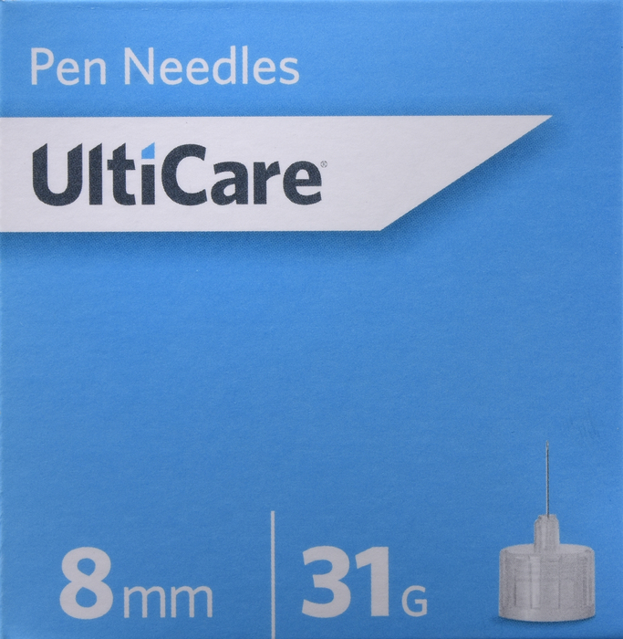 UltiCare Pen Needles 8mm 5/16" 31g 100ct