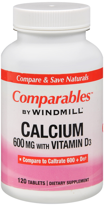 CALCIUM CARB+D 600MG TABLET 120CT WINDML