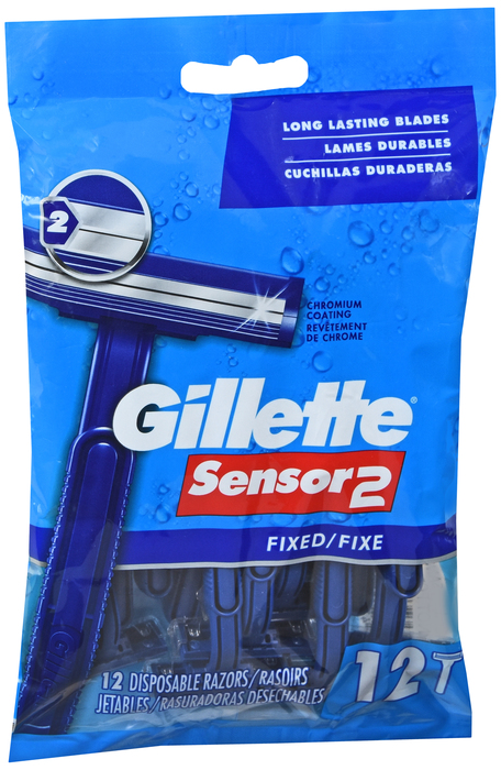 Gillette Sensor2 Men Disposable Razors 12ct