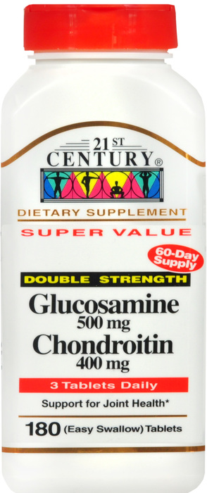 21st Century Glucosamine & Chondroitin 500/400mg Capsules 180ct