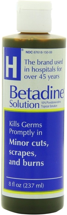 BETADINE SOLUTION 10% 8OZ INST