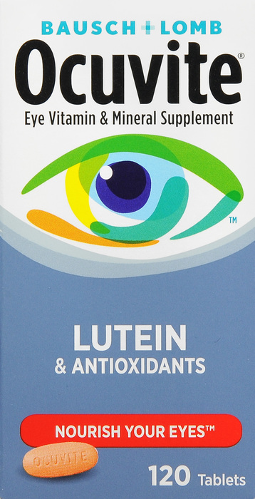 Bausch + Lomb Ocuvite Eye Vitamin & Mineral Supplement Tablets 120ct