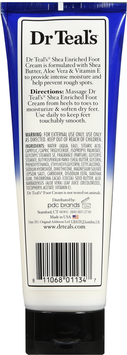 Dr. Teal's Moisturize & Soften Foot Cream with Pure Epsom Salt 8oz