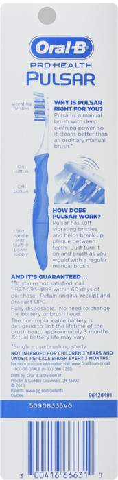 Oral B Pulsar 40 Battery Medium Toothbrush