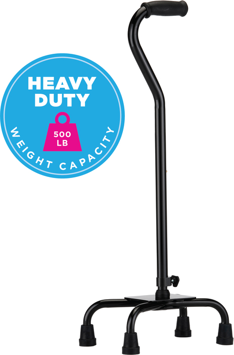 Quad Cane 5710BK L Black Heavy Duty 4ct