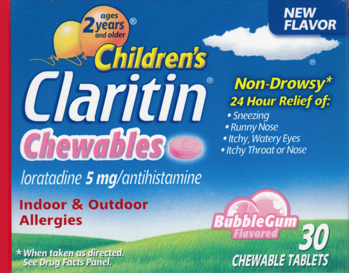 Children's Claritin Allergy Chewables Bubble Gum 30ct