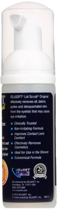 OCUSOFT EYE LID SCRUB FOAM ORIG 50ML