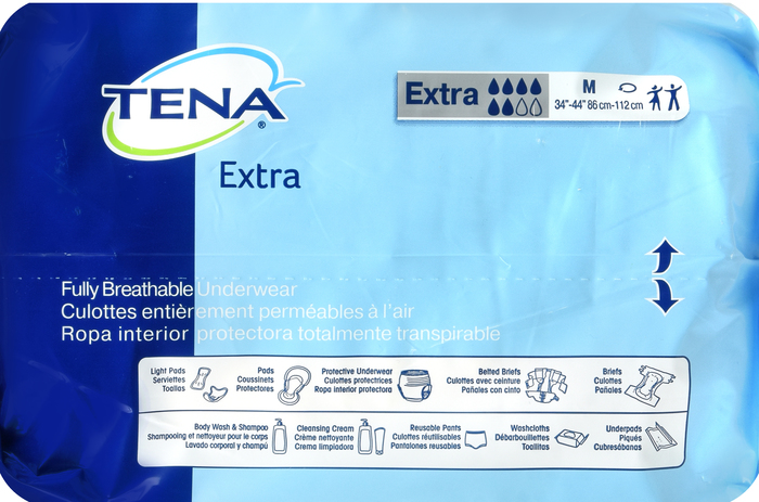 TENA PROTCTVE UNDRWR XTRA ABSB MD 4X16CT