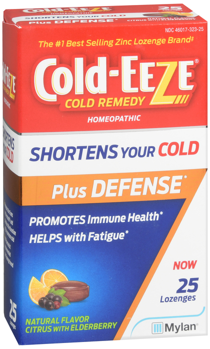 Cold-Eeze Plus Defense Citrus with Elderberry Lozenges 25ct