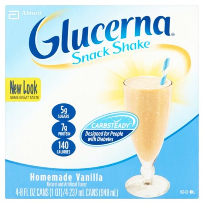 GLUCERNA SNACK SHKE VAN LIQ RETL 4X4X8OZ