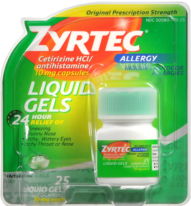 Zyrtec 24HR Allergy 10mg Liquigel Capsules 25ct