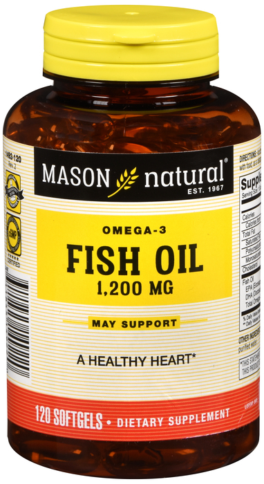 OMEGA3 FISH OIL 1200MG SGC 120CT MASON