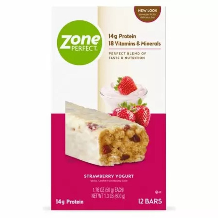 ZonePerfect High Protein Energy Bar Strawberry Yogurt 1.76oz 12ct