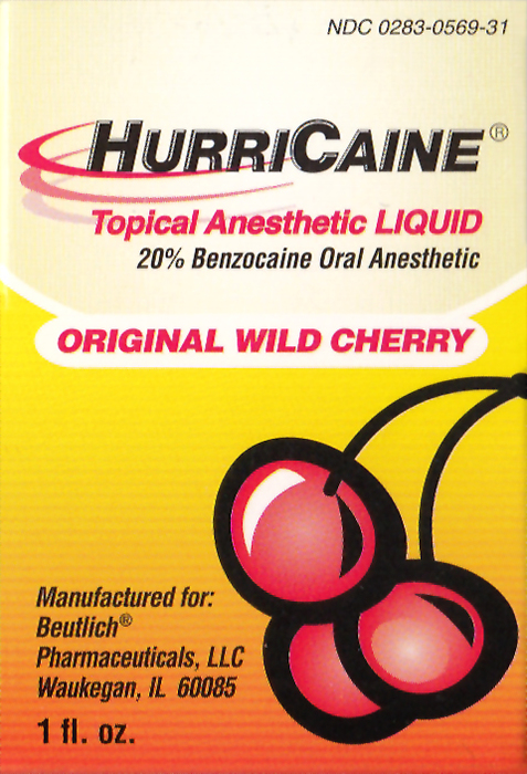 HURRICAINE 20% LIQUID JAR CHERRY 1OZ