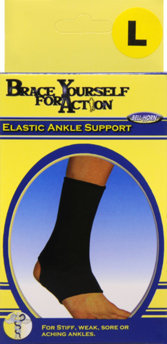 ELASTIC ANKLE BLK L BELLHORN