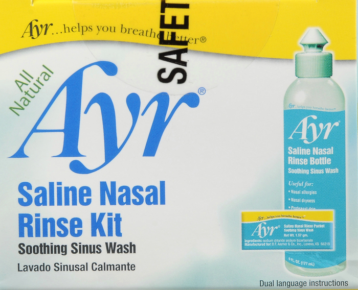 AYR SALINE NASAL RINSE KIT 50CT