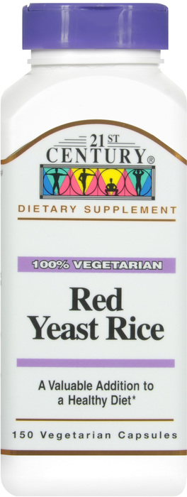 21st Century Red Yeast Rice 1200mg Capsules 150ct