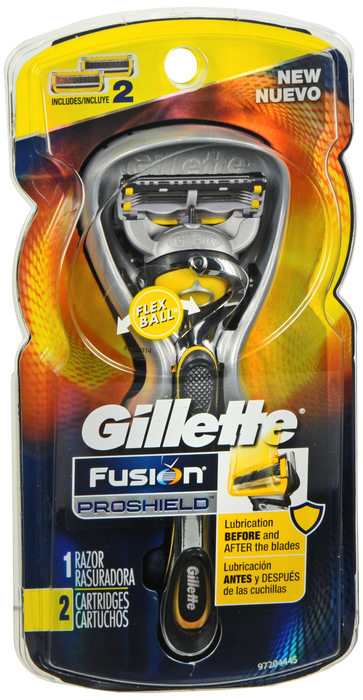 Gillette Fusion5 ProShield Men's Razor + 2 Razor Blade Refills 1ct