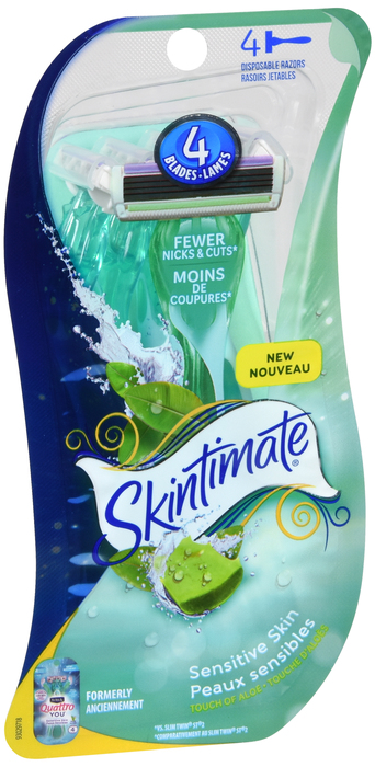 SKINTIMATE SENS PEACE MIND 4 BLD RAZOR 4