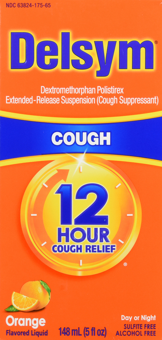 Delsym 12 Hour Cough Relief Orange Flavored Liquid 5oz