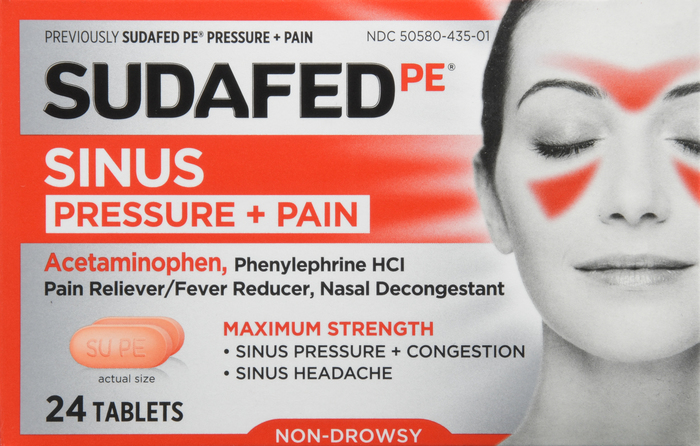 Sudafed PE Pressure & Pain Max Strength Caplets 24ct