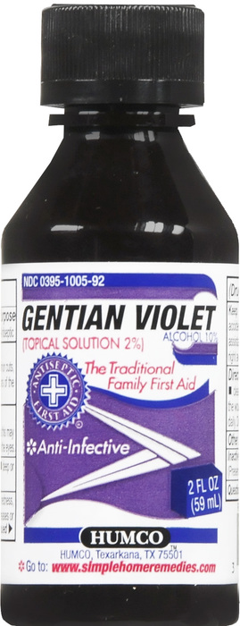 GENTIAN VIOLET 2% LIQUID 2OZ HUMCO