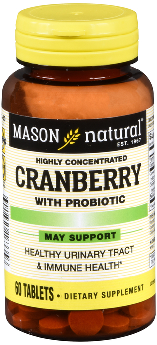 CRANBERRY+PROBIOTIC 480MG TAB 60CT MASON