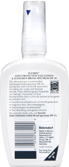 Eucerin Daily Protection Face SPF 30 Lotion 4oz