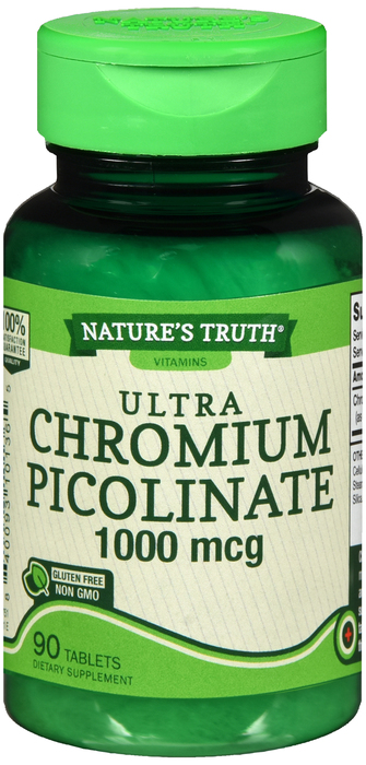 CHROM PICOLINAT 1000MCG CAP 90CT NAT TRU