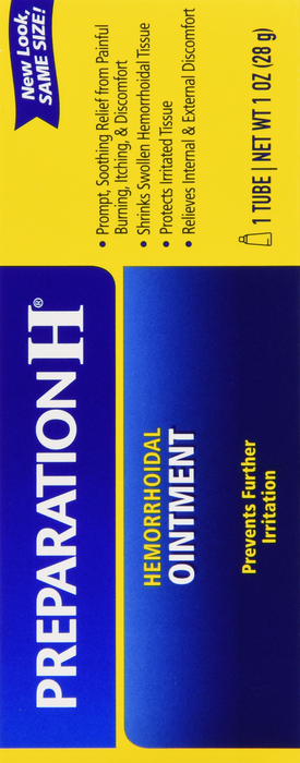 Preparation H Hemorrhoid Symptom Treatment Ointment 1oz