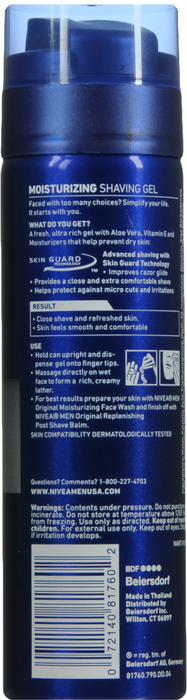 Nivea Men Maximum Hydration Shave Gel 7oz