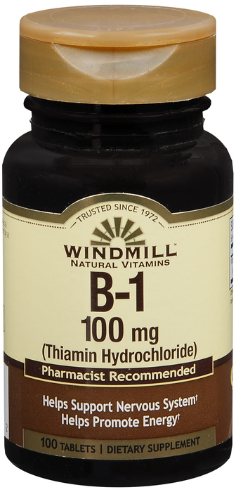 Windmill Vitamin B1 100mg Tablets 100ct