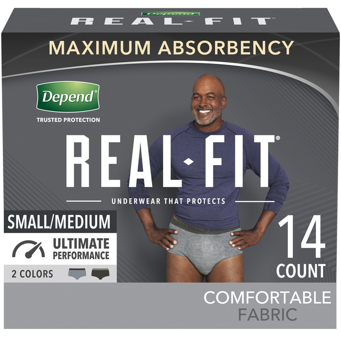 Depend Men's Underwear Real Fit Max S/M 2x14ct