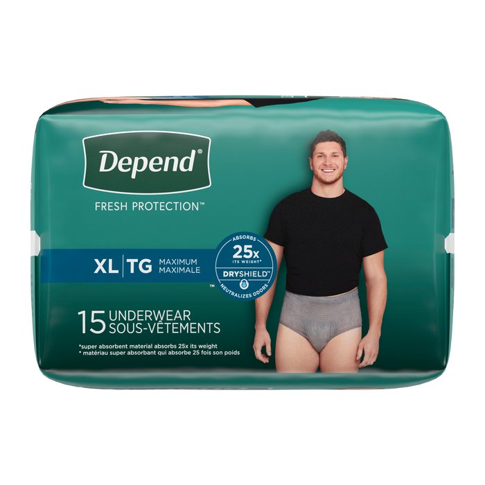 Depend Underwear Max Men XL 2x15ct