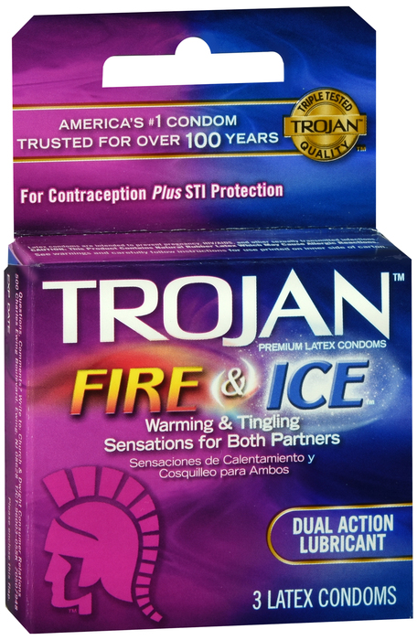 Trojan Fire & Ice Condoms 3ct