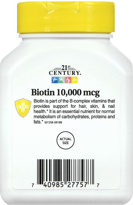 21st Century Biotin 10,000mcg Tablets 120ct