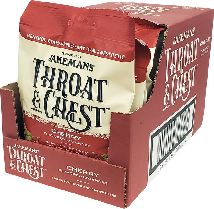 JAKEMANS THROAT & CHEST CHERRY LOZ 30CT