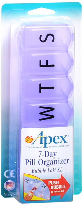 Apex Ultra Bubble-Lok 7-Day Pill Organizer 1ct